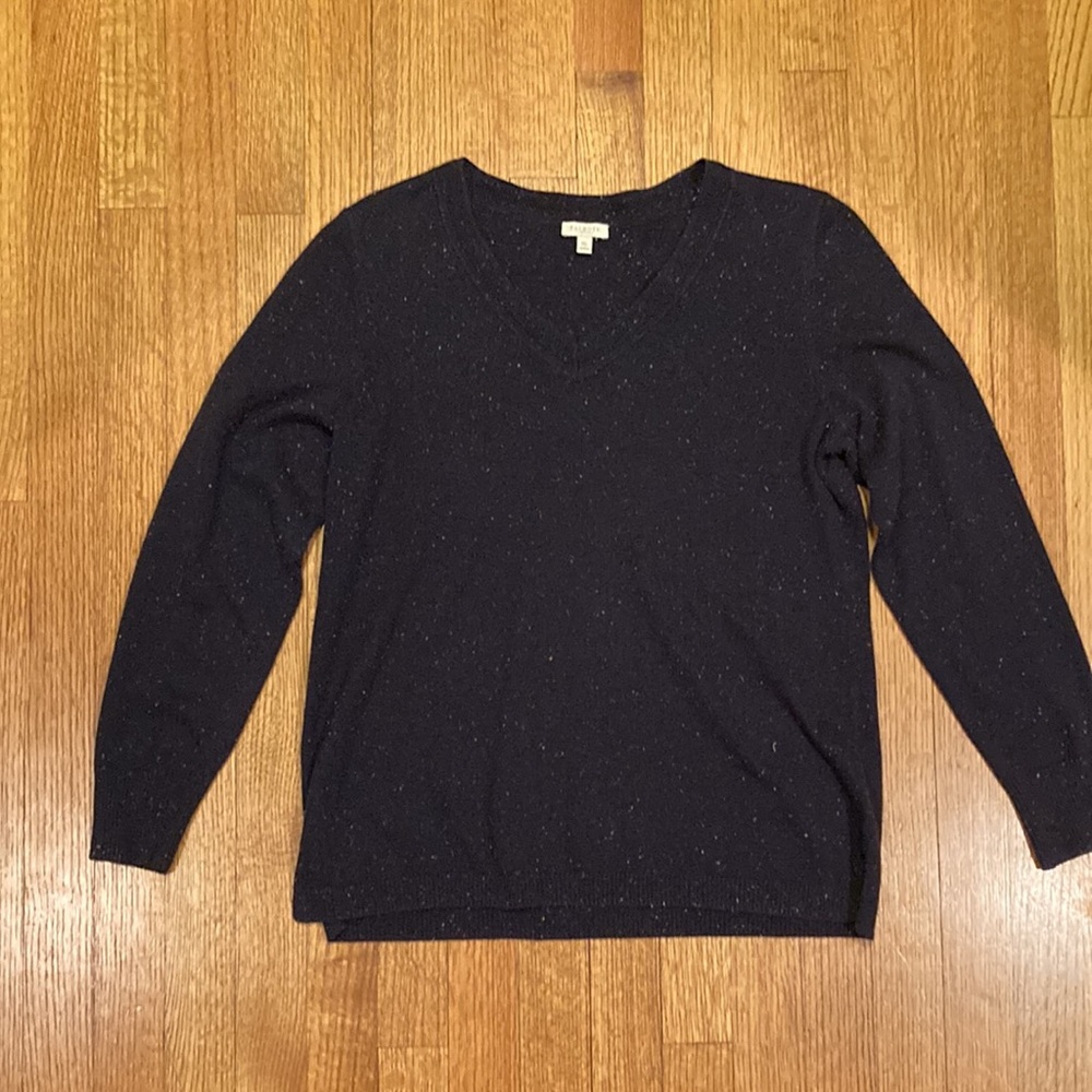 Talbots Black Cotton Blend Sweater Size MP - Picture 8 of 13